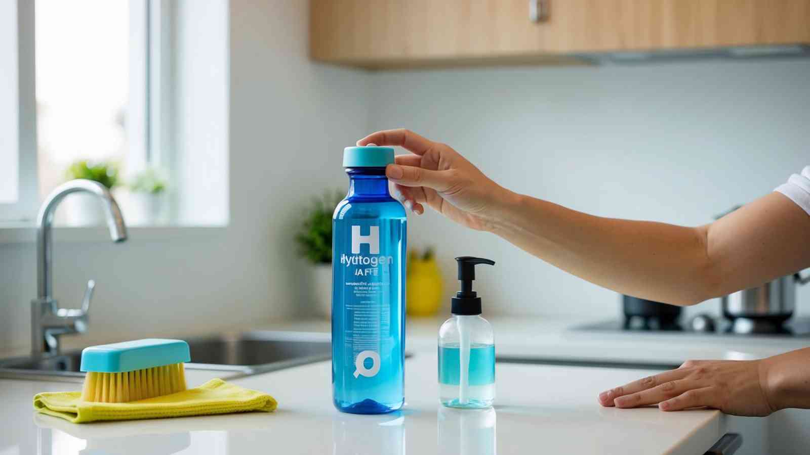 how to clean hydrogen water bottle