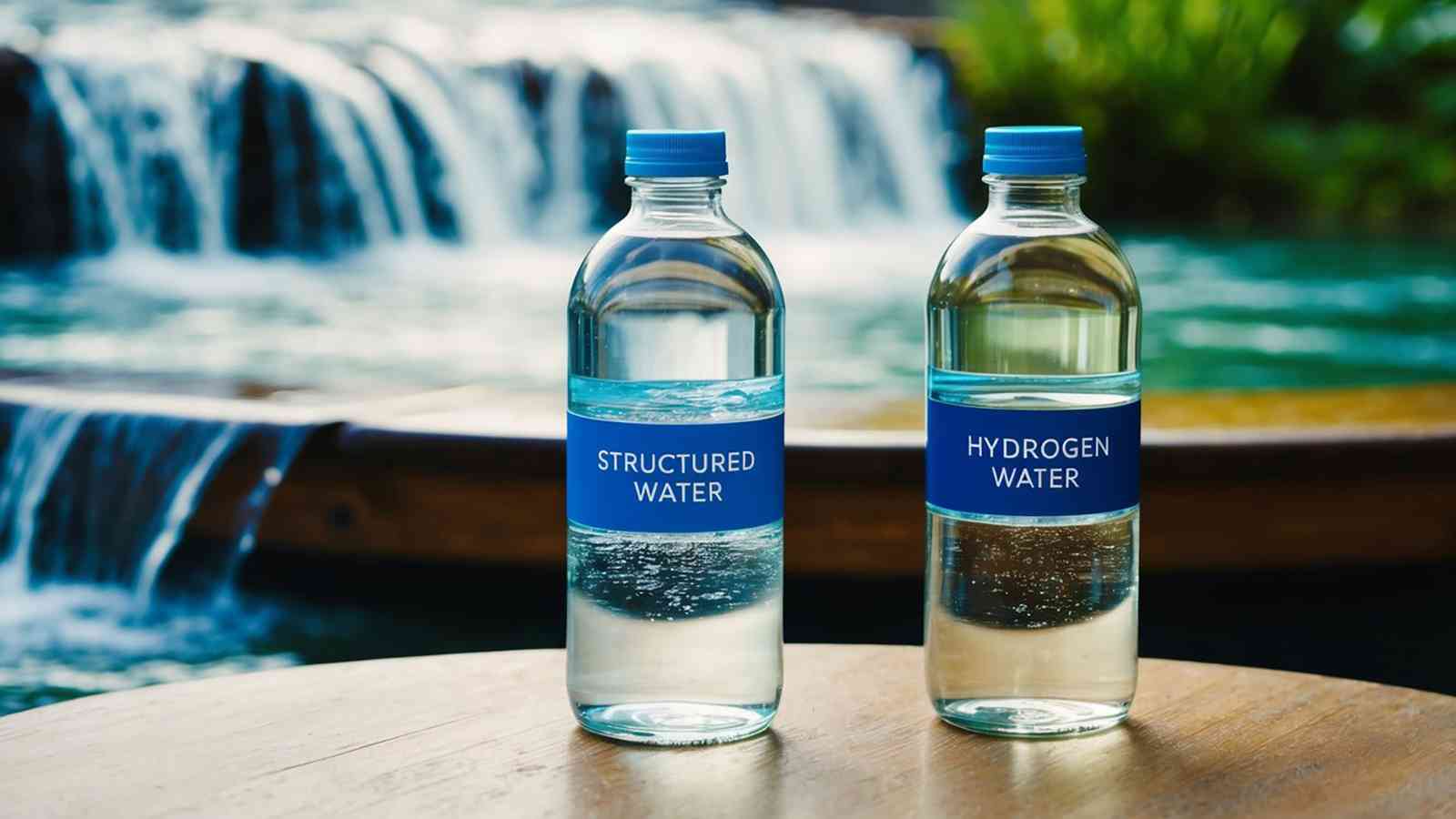 structured water vs hydrogen water