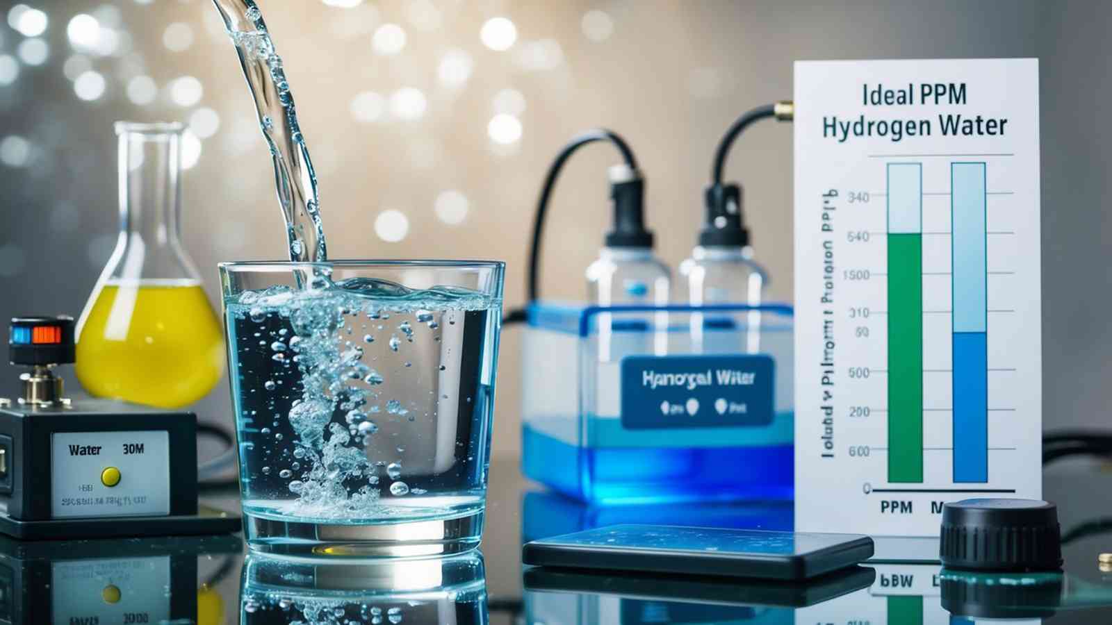 what is the ideal ppm for hydrogen water