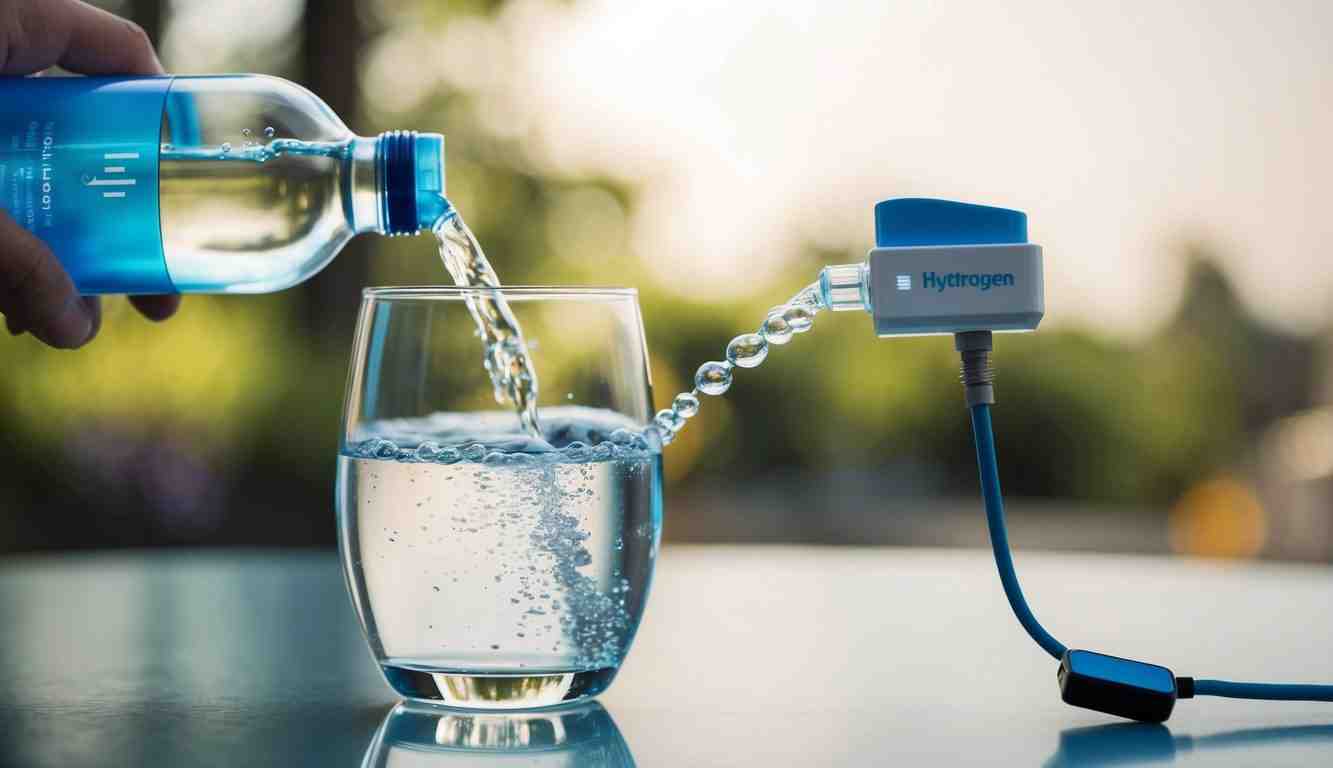 how does a hydrogen water bottle work